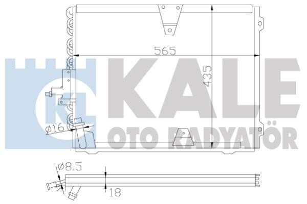 Kale Oto Radiator 392700 Радіатор кондиціонера (Конденсатор) 392700: Купити в Україні - Добра ціна на EXIST.UA!