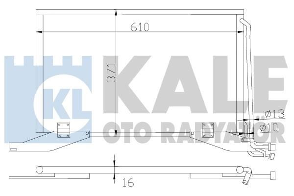 Kale Oto Radiator 392800 Радіатор кондиціонера (Конденсатор) 392800: Купити в Україні - Добра ціна на EXIST.UA!