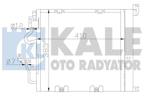 Kale Oto Radiator 393600 Радіатор кондиціонера (Конденсатор) 393600: Купити в Україні - Добра ціна на EXIST.UA!