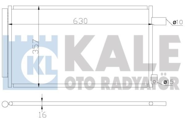 Kale Oto Radiator 393900 Радіатор кондиціонера (Конденсатор) 393900: Приваблива ціна - Купити в Україні на EXIST.UA!