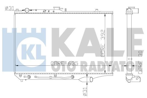 Kale Oto Radiator 342005 Радіатор охолодження двигуна 342005: Купити в Україні - Добра ціна на EXIST.UA!