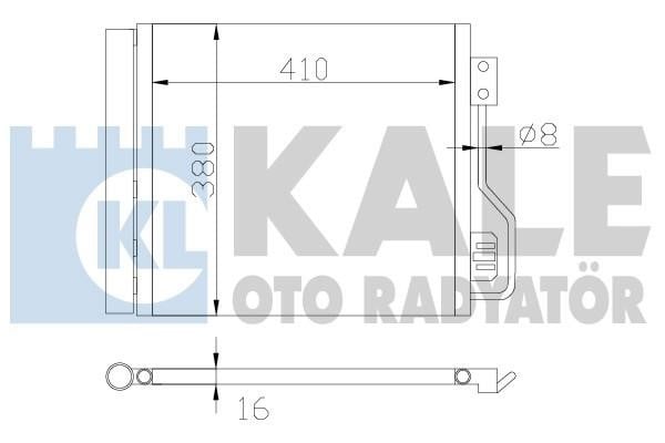 Kale Oto Radiator 342545 Радіатор кондиціонера (Конденсатор) 342545: Купити в Україні - Добра ціна на EXIST.UA!