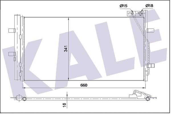 Kale Oto Radiator 353085 Радіатор кондиціонера (Конденсатор) 353085: Приваблива ціна - Купити в Україні на EXIST.UA!