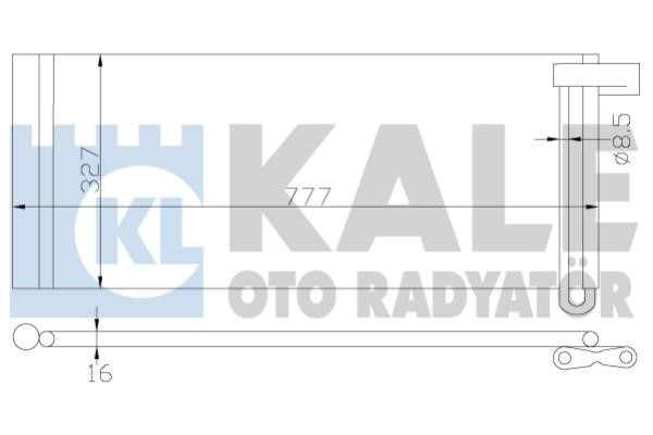 Kale Oto Radiator 343190 Радіатор кондиціонера (Конденсатор) 343190: Купити в Україні - Добра ціна на EXIST.UA!