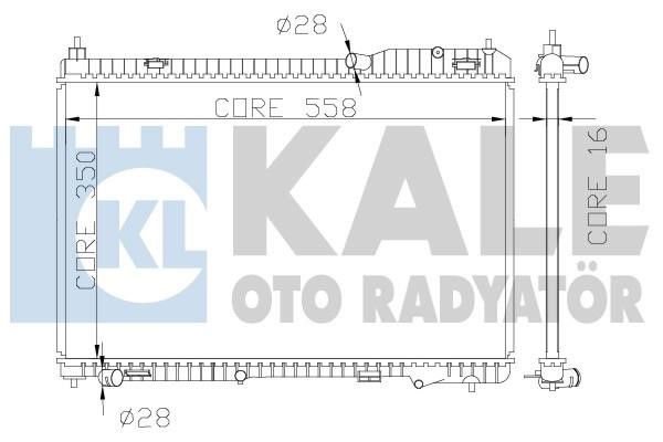 Kale Oto Radiator 356000 Радіатор охолодження двигуна 356000: Приваблива ціна - Купити в Україні на EXIST.UA!