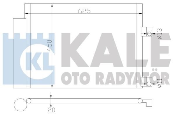 Kale Oto Radiator 377300 Радіатор кондиціонера (Конденсатор) 377300: Купити в Україні - Добра ціна на EXIST.UA!