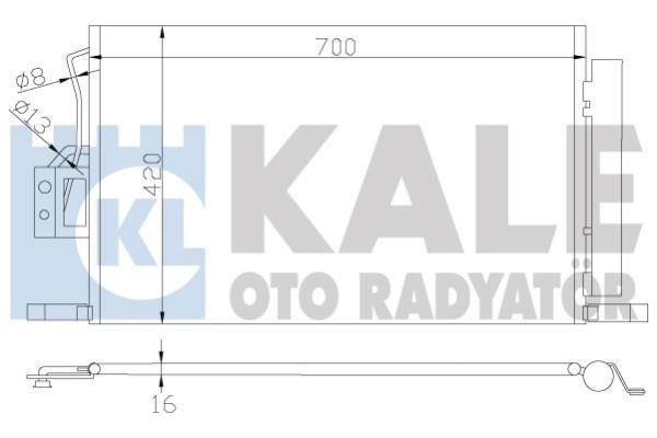 Kale Oto Radiator 379300 Радіатор кондиціонера (Конденсатор) 379300: Купити в Україні - Добра ціна на EXIST.UA!
