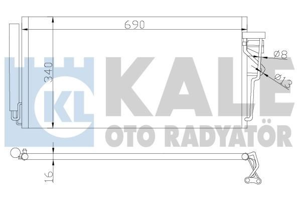Kale Oto Radiator 387300 Радіатор кондиціонера (Конденсатор) 387300: Купити в Україні - Добра ціна на EXIST.UA!