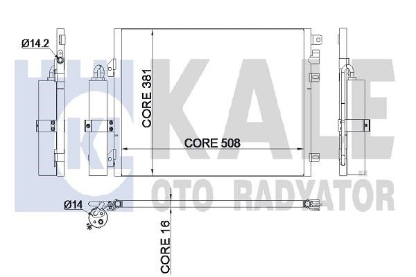 Kale Oto Radiator 345285 Радіатор кондиціонера (Конденсатор) 345285: Купити в Україні - Добра ціна на EXIST.UA!