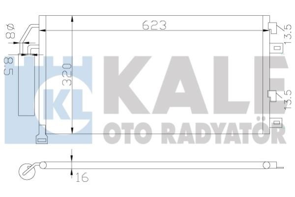 Kale Oto Radiator 384700 Радіатор кондиціонера (Конденсатор) 384700: Купити в Україні - Добра ціна на EXIST.UA!
