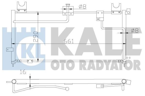 Kale Oto Radiator 387500 Радіатор кондиціонера (Конденсатор) 387500: Приваблива ціна - Купити в Україні на EXIST.UA!