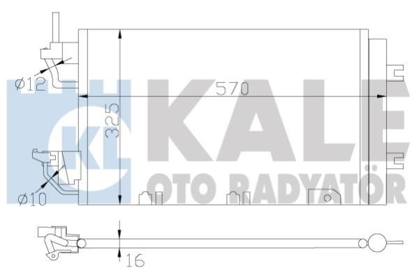 Kale Oto Radiator 393500 Радіатор кондиціонера (Конденсатор) 393500: Купити в Україні - Добра ціна на EXIST.UA!
