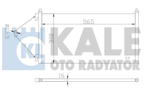 Kale Oto Radiator 378200 Радіатор кондиціонера (Конденсатор) 378200: Приваблива ціна - Купити в Україні на EXIST.UA!