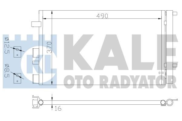 Kale Oto Radiator 386500 Радіатор кондиціонера (Конденсатор) 386500: Купити в Україні - Добра ціна на EXIST.UA!