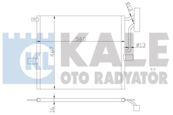 Kale Oto Radiator 384800 Радіатор кондиціонера (Конденсатор) 384800: Купити в Україні - Добра ціна на EXIST.UA!