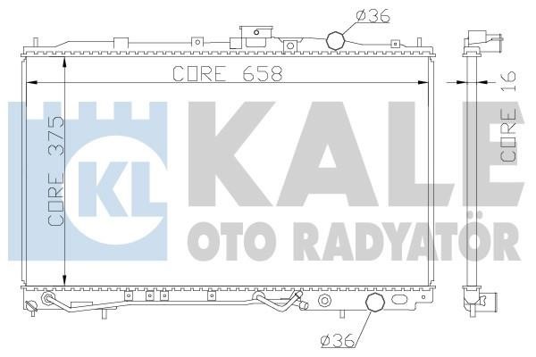 Kale Oto Radiator 342040 Радіатор охолодження двигуна 342040: Купити в Україні - Добра ціна на EXIST.UA!