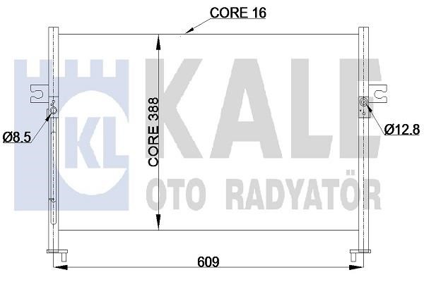 Kale Oto Radiator 342425 Радіатор кондиціонера (Конденсатор) 342425: Купити в Україні - Добра ціна на EXIST.UA!