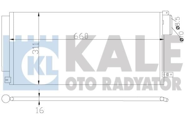 Kale Oto Radiator 389100 Радіатор кондиціонера (Конденсатор) 389100: Купити в Україні - Добра ціна на EXIST.UA!