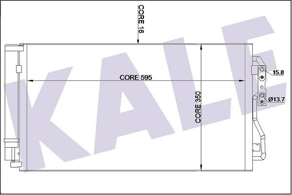 Kale Oto Radiator 350530 Радіатор кондиціонера (Конденсатор) 350530: Купити в Україні - Добра ціна на EXIST.UA!