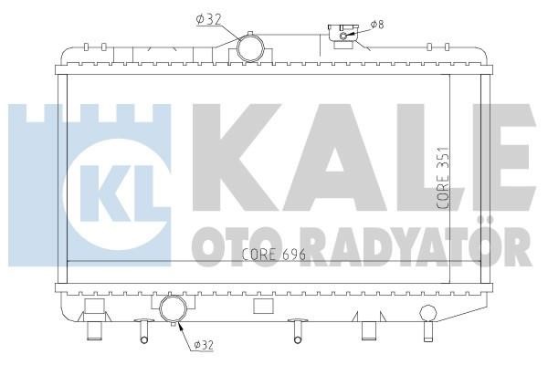 Kale Oto Radiator 341925 Радіатор охолодження двигуна 341925: Купити в Україні - Добра ціна на EXIST.UA!