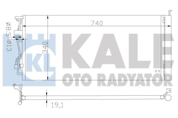 Kale Oto Radiator 343005 Радіатор кондиціонера (Конденсатор) 343005: Купити в Україні - Добра ціна на EXIST.UA!