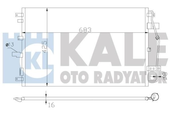 Kale Oto Radiator 342650 Радіатор кондиціонера (Конденсатор) 342650: Приваблива ціна - Купити в Україні на EXIST.UA!