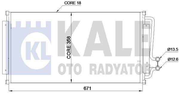 Kale Oto Radiator 345630 Радіатор кондиціонера (Конденсатор) 345630: Купити в Україні - Добра ціна на EXIST.UA!