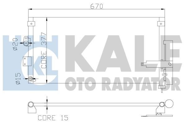 Kale Oto Radiator 386900 Радіатор кондиціонера (Конденсатор) 386900: Купити в Україні - Добра ціна на EXIST.UA!
