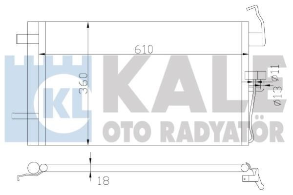 Kale Oto Radiator 379400 Радіатор кондиціонера (Конденсатор) 379400: Приваблива ціна - Купити в Україні на EXIST.UA!