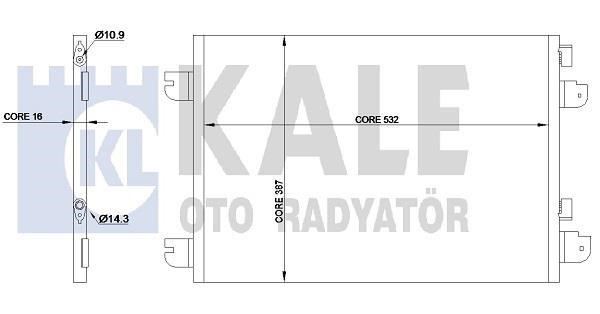 Kale Oto Radiator 342830 Радіатор кондиціонера (Конденсатор) 342830: Приваблива ціна - Купити в Україні на EXIST.UA!