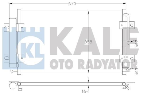 Kale Oto Radiator 342985 Радіатор кондиціонера (Конденсатор) 342985: Купити в Україні - Добра ціна на EXIST.UA!