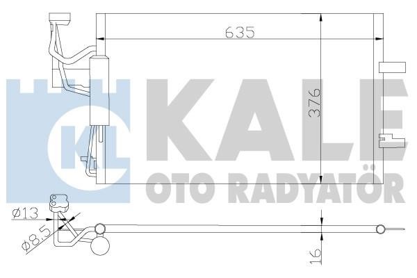 Kale Oto Radiator 392200 Радіатор кондиціонера (Конденсатор) 392200: Приваблива ціна - Купити в Україні на EXIST.UA!