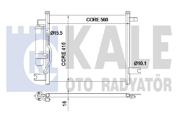 Kale Oto Radiator 350550 Радіатор кондиціонера (Конденсатор) 350550: Купити в Україні - Добра ціна на EXIST.UA!