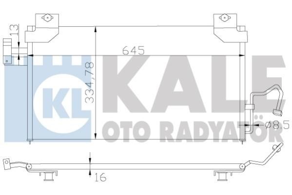 Kale Oto Radiator 387100 Радіатор кондиціонера (Конденсатор) 387100: Купити в Україні - Добра ціна на EXIST.UA!
