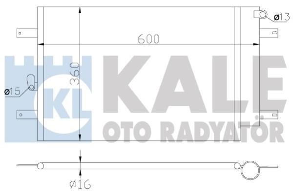 Kale Oto Radiator 375900 Радіатор кондиціонера (Конденсатор) 375900: Купити в Україні - Добра ціна на EXIST.UA!
