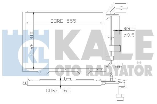 Kale Oto Radiator 393000 Радіатор кондиціонера (Конденсатор) 393000: Купити в Україні - Добра ціна на EXIST.UA!