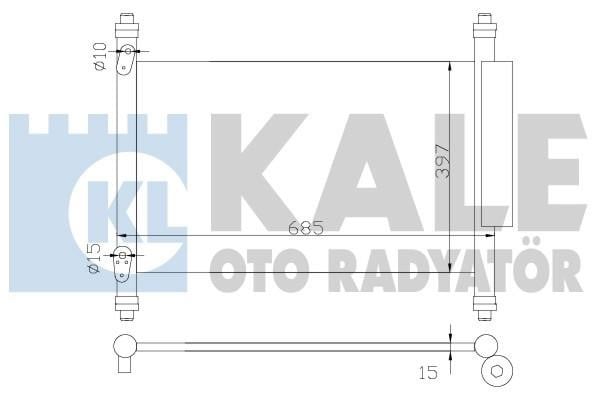 Kale Oto Radiator 383000 Радіатор кондиціонера (Конденсатор) 383000: Купити в Україні - Добра ціна на EXIST.UA!