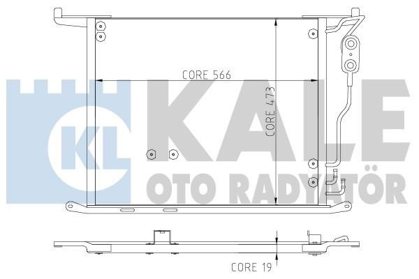 Kale Oto Radiator 381400 Радіатор кондиціонера (Конденсатор) 381400: Купити в Україні - Добра ціна на EXIST.UA!