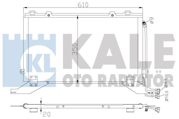 Kale Oto Radiator 343045 Радіатор кондиціонера (Конденсатор) 343045: Купити в Україні - Добра ціна на EXIST.UA!