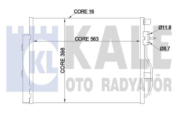 Kale Oto Radiator 343305 Радіатор кондиціонера (Конденсатор) 343305: Купити в Україні - Добра ціна на EXIST.UA!