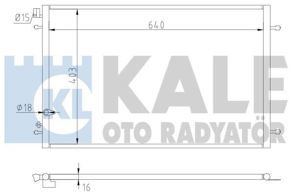 Kale Oto Radiator 375300 Радіатор кондиціонера (Конденсатор) 375300: Купити в Україні - Добра ціна на EXIST.UA!