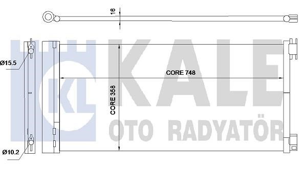 Kale Oto Radiator 345575 Радіатор кондиціонера (Конденсатор) 345575: Купити в Україні - Добра ціна на EXIST.UA!