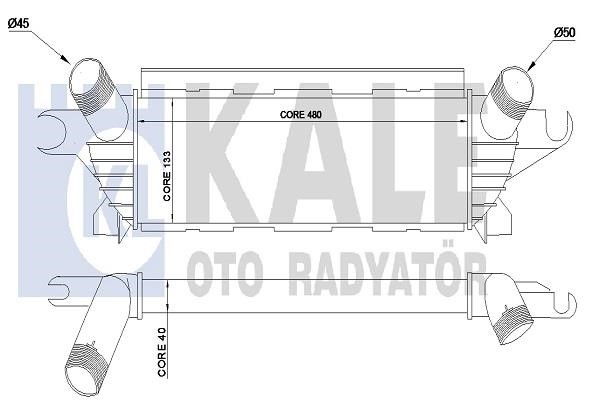 Kale Oto Radiator 345095 Інтеркулер 345095: Приваблива ціна - Купити в Україні на EXIST.UA!