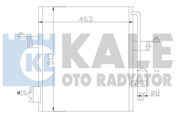 Kale Oto Radiator 393100 Радіатор кондиціонера (Конденсатор) 393100: Купити в Україні - Добра ціна на EXIST.UA!