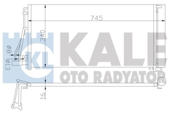 Kale Oto Radiator 379800 Радіатор кондиціонера (Конденсатор) 379800: Купити в Україні - Добра ціна на EXIST.UA!