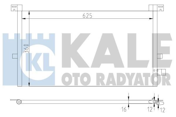 Kale Oto Radiator 378700 Радіатор кондиціонера (Конденсатор) 378700: Купити в Україні - Добра ціна на EXIST.UA!