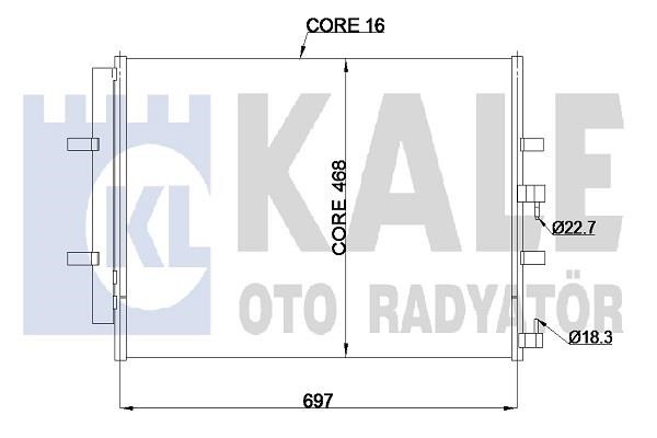 Kale Oto Radiator 345695 Конденсатор 345695: Купити в Україні - Добра ціна на EXIST.UA!