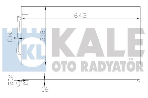 Kale Oto Radiator 388400 Радіатор кондиціонера (Конденсатор) 388400: Купити в Україні - Добра ціна на EXIST.UA!