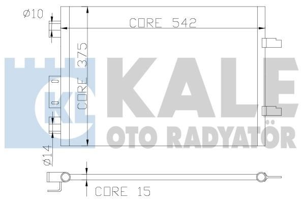 Kale Oto Radiator 342835 Радіатор кондиціонера (Конденсатор) 342835: Приваблива ціна - Купити в Україні на EXIST.UA!