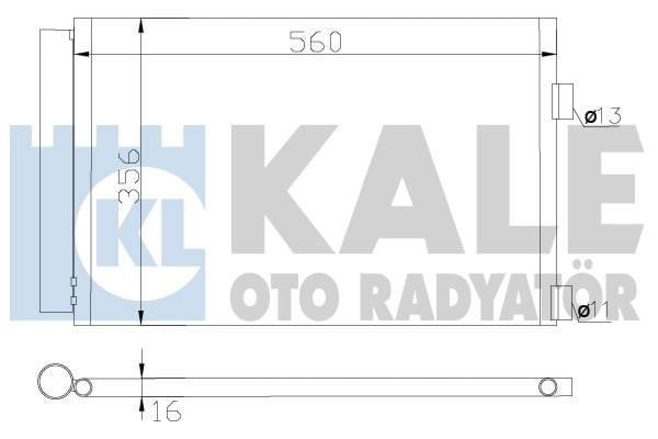 Kale Oto Radiator 377900 Радіатор кондиціонера (Конденсатор) 377900: Купити в Україні - Добра ціна на EXIST.UA!